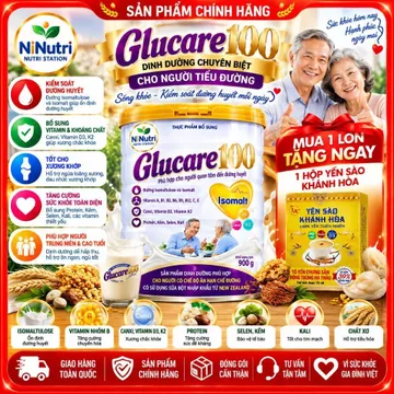 SỮA TIỂU ĐƯỜNG GLUCARE GOLDLAY LON 900G - CHO NGƯỜI ĐÁI THÁO ĐƯỜNG , TIỀN TIỂU ĐƯỜNG