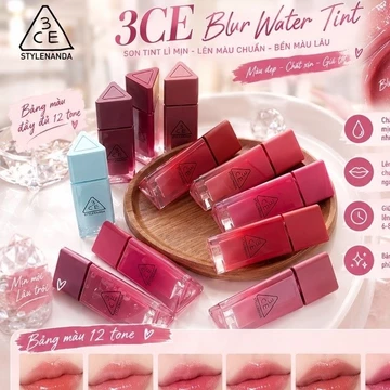 [Hàng công ty] Son 3CE Gummy Oil Tint bóng mềm căng mọng môi