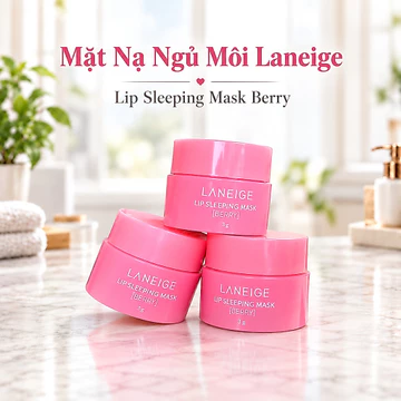 Ủ Môi, dưỡng ẩm môi Ban Đêm, Dưỡng Ẩm, Hỗ Trợ Môi Khô Bong Tróc, Laneige Lip Sleeping Mask Berry 3g