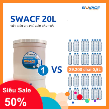 ✔️ Bình lọc nước SWACF 20L CWF Sạch khuẩn, Giữ khoáng, Uống trực tiếp Công nghệ Mỹ ✔️
