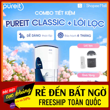 ✔️lB ĐẶT ĐƠN ✔️ [COMBO] Máy lọc nước Pureit Classic + Bộ lọc 3000L [BH 6 THÁNG] ✔️ ✔️HÀNG MỚI CHÍNH HÃNG