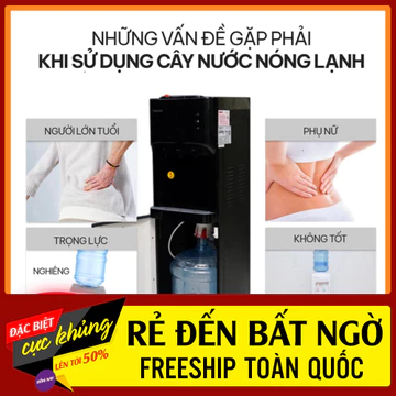 ✔️lB ĐẶT ĐƠN ✔️ Cây nước nóng lạnh nhập khẩu bình âm Fujihome Nhập Khẩu làm lạnh Block, máy nước nóng lạnh 3 vòi tự ngắt