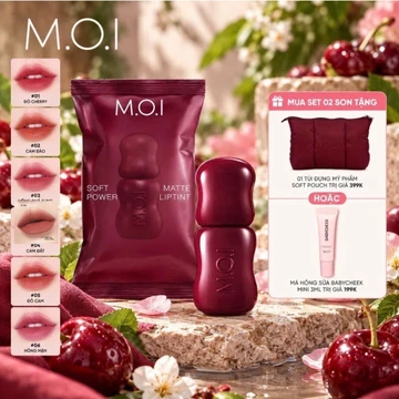 Son Tint SOFT POWER lip tint M.O.I son tint lì mềm môi , dưỡng môi , nhẹ tênh