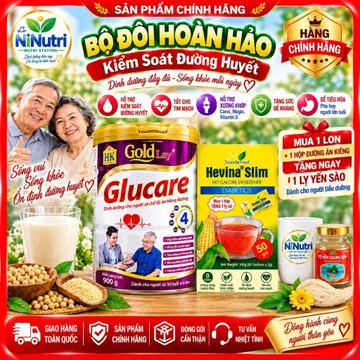 ( COMBO SỮA GLUCARE + HỢP ĐƯỜNG ĂN KIÊNG 50 GÓI) SỮA TIỂU ĐƯỜNG GLUCARE GOLDLAY LON 900G - CHO NGƯỜI ĐÁI THÁO ĐƯỜNG