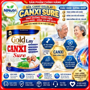 ( KÈM PHẨM ) SỮA CANXI GIÀU DINH DƯỠNG CHO NGƯỜI CAO TUỔI GOLDLAY LON 900G - NGỪA LOÃNG XƯƠNG VÀ TIỂU ĐƯỜNG.