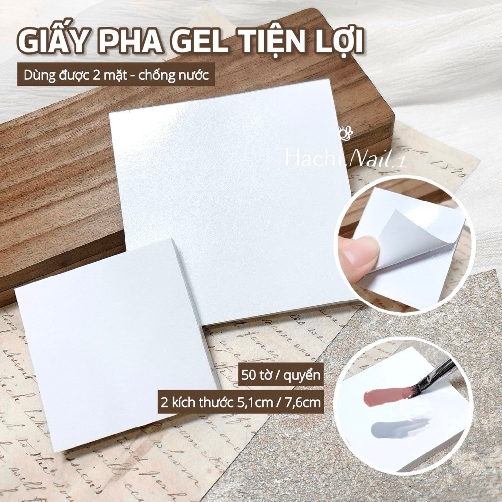 Giấy pha gel, pha màu tiện lợi - Giấy pha gel chống nước dùng làm nail
