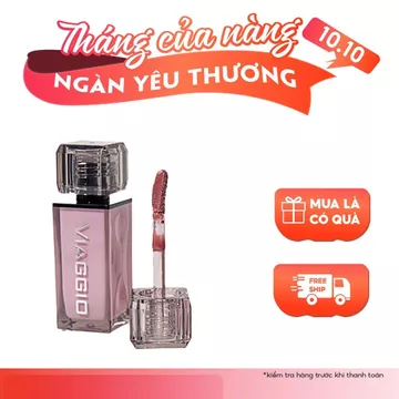 [XẢ KHO] Son Môi Bóng Lì VIAGIO Mirror Lip Glaze Light Lip Lines Lip Oil 5g Họcsinhdungtíchlớn