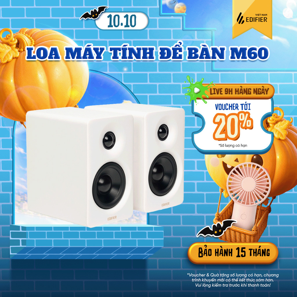Loa Máy Tính Để Bàn EDIFIER M60 | Công suất 66W | Thiết Kế Nhỏ Gọn | Chạm Điều Khiển | Bảo Hành 15 Tháng