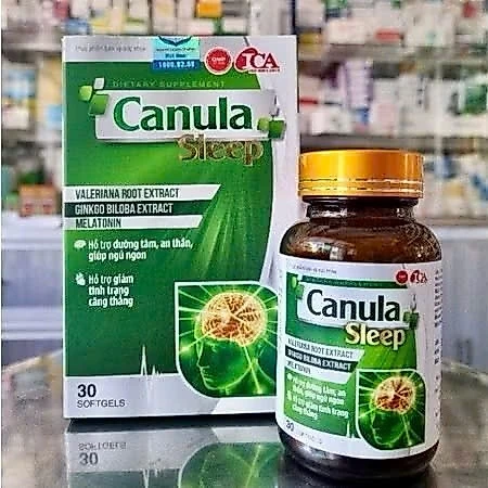 Viên uống ngủ ngon, CANULA SLEEP, hỗ trợ sức khỏe, dưỡng tâm an thần, giảm căng thẳng, stress