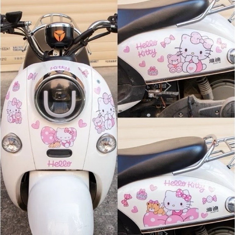 Decal Hello Kitty A4 Dán Xe Máy, Ô Tô – Chống Nước | Shopee Việt Nam