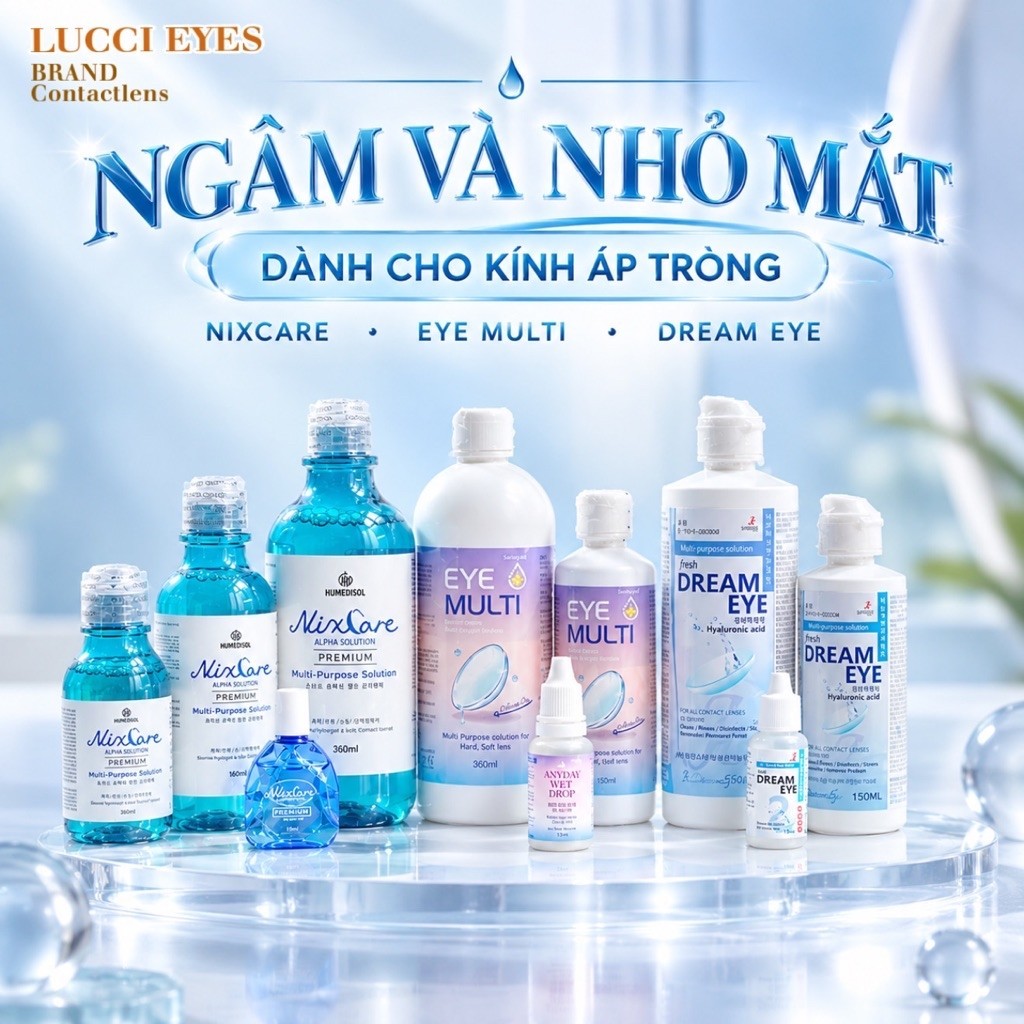 [ Phụ Kiện Lens ] Nước NGÂM LENS Aqua B5/ Fresh eyes / Nhỏ Mắt Lens / Eye Multi / Dream eye / Nixcare -Supistore