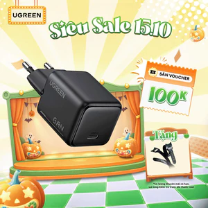 Củ sạc nhanh 25W Ugreen X517 | Công nghệ GaN | Đa chức năng bảo vệ | Bảo hành 18 tháng 1 đổi 1