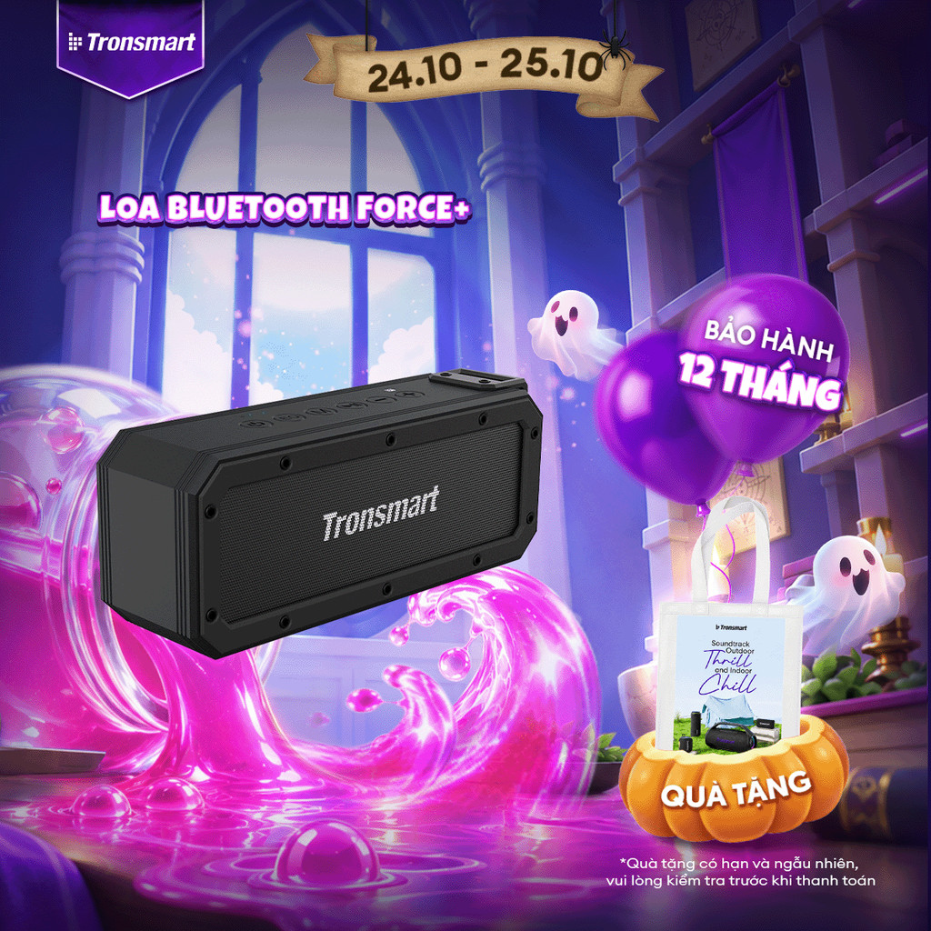 Loa Bluetooth Tronsmart Element Force+ Công suất 40W | 15H chơi nhạc | 3 chế độ Bass | Bảo hành 12 tháng