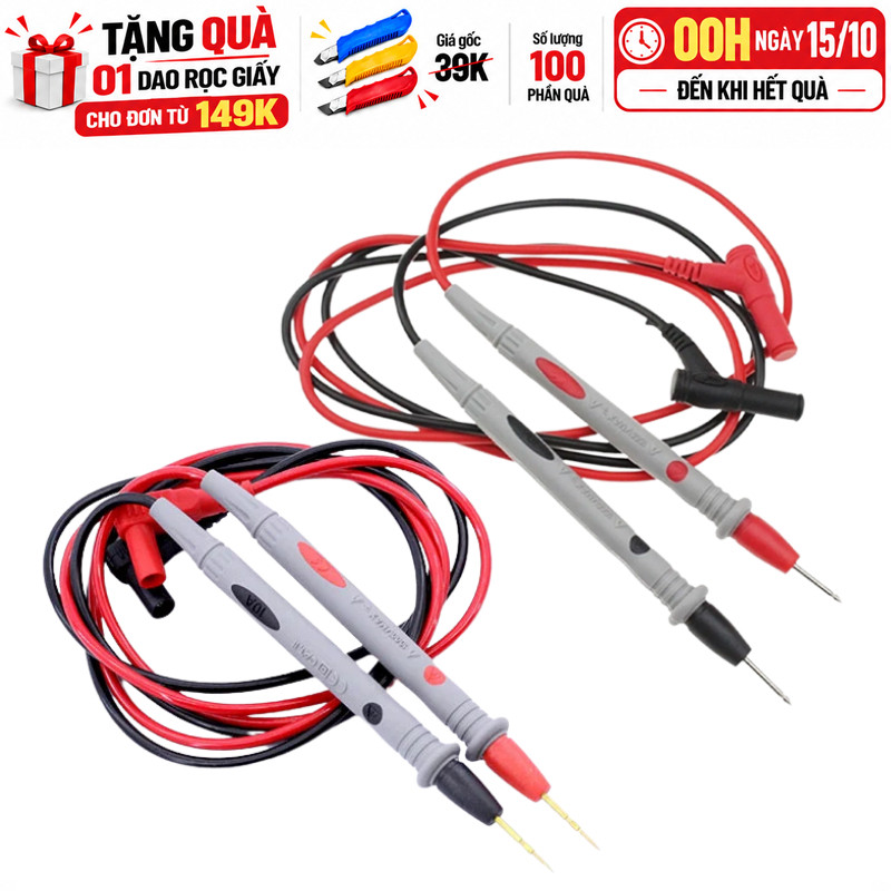 Dây đo, que đo đồng hồ kim, đồng hồ số, VOM 1000V 10A / 20A