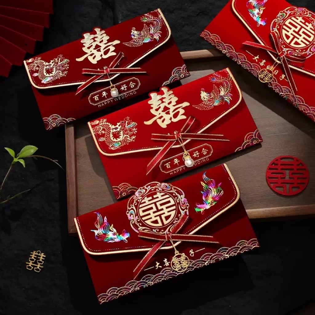 Lì Xì Cưới Thắt Nơ Sang Trọng Dày Đẹp Nhiều Mẫu | trang trí | dây treo | phụ kiện | decor | nhà cửa | ngày Tết
