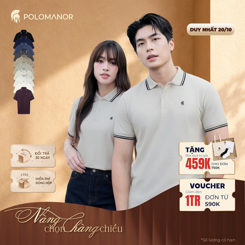 [BEST SELLER] Áo polo nam cao cấp BASIC CLASSIC, POLO QUỐC DÂN vải CVC interlock sang trọng - POLOMANOR