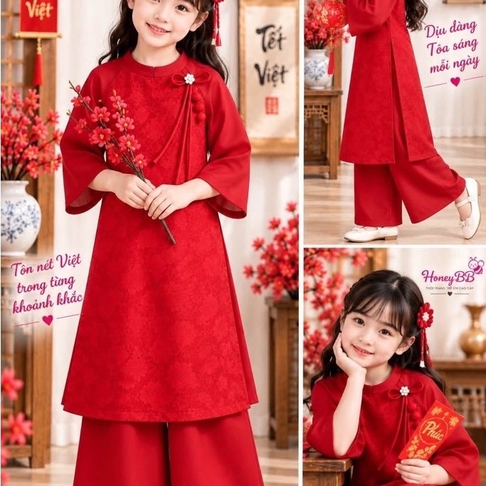 Váy và áo dài bé gái 20-50ki và yếm trung thu