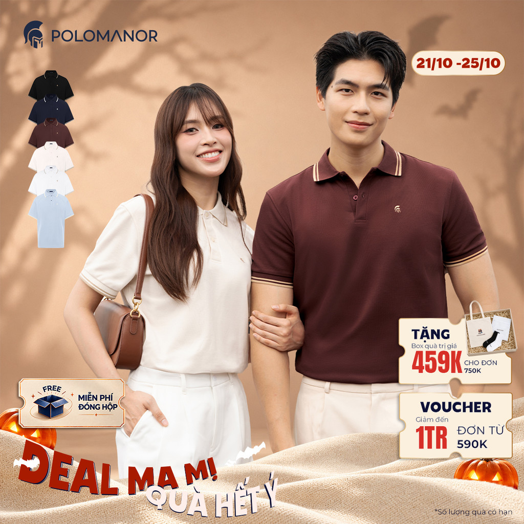 [BEST SELLER] Áo polo nam cao cấp ICON DIAMOND, POLO QUỐC DÂN, vải CVC Diamond sang trọng - POLOMANOR