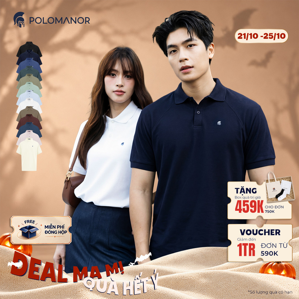 [BEST SELLER] Áo polo nam cao cấp BASIC DIAMOND, POLO QUỐC DÂN vải CVC Diamond, sang trọng - POLOMANOR