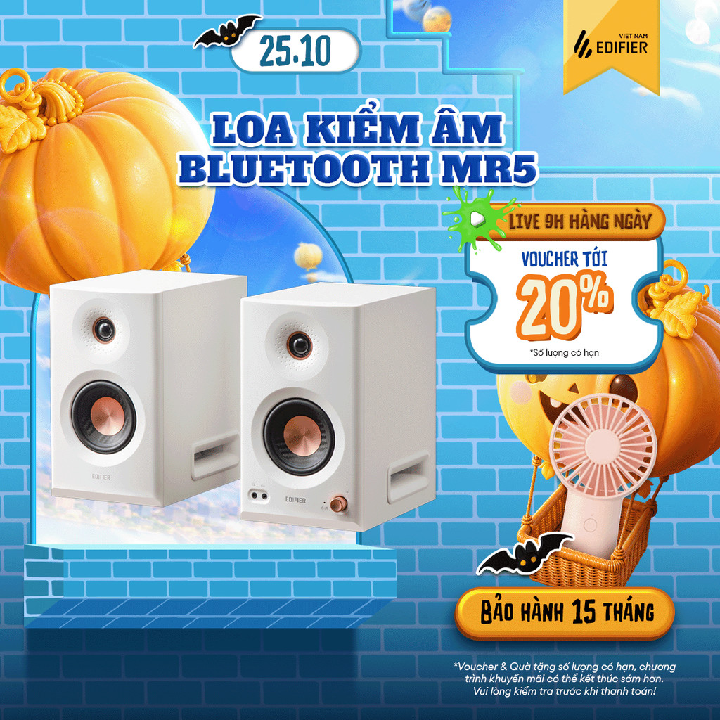 Loa Kiểm Âm Bluetooth EDIFIER MR5 | Công Suất 110W | Âm Thanh Chuyên Nghiệp | Hi-Res Audio Wireless | Bảo Hành 15 Tháng