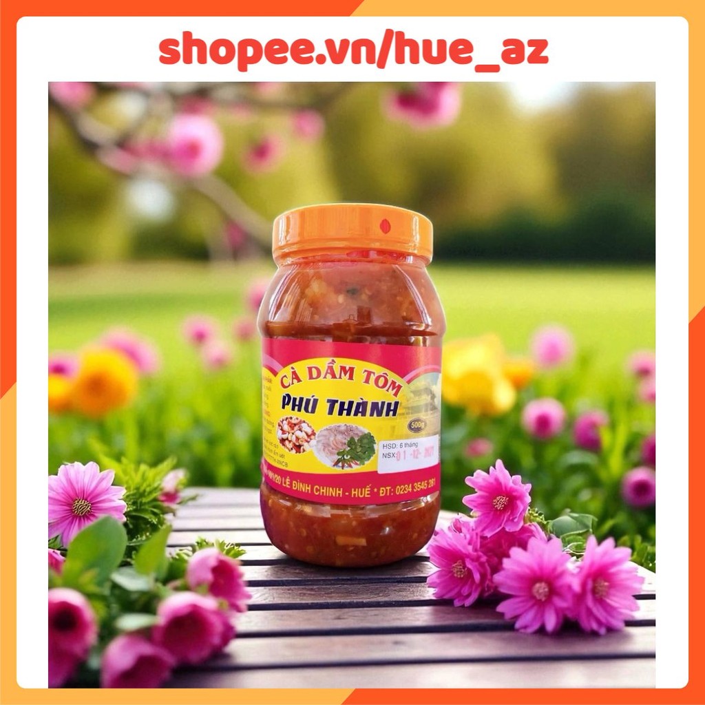 Cà Dầm Tôm ( mắm cà trộn tôm chua) Phú Thành 500g 🎈 Đặc sản Huế 🎈