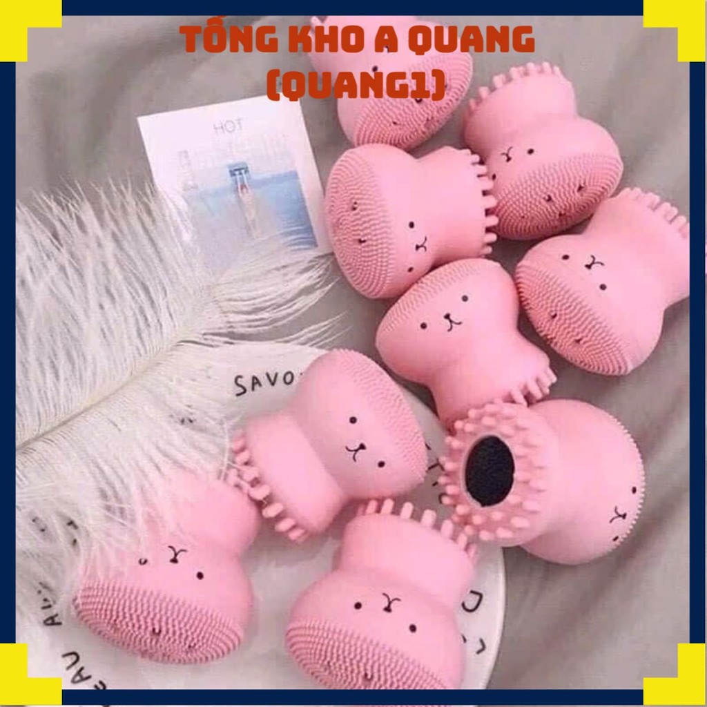 Dụng cụ rửa mặt bằng silicone Bạch tuộc – Giải pháp cho làn da sạch mịn, không còn bít tắc lỗ chân lông