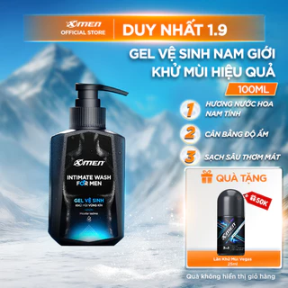 [MUA 1 TẶNG 1] Gel vệ sinh nam Xmen 100ml+Tặng Lăn 25ml hương nước hoa Pháp sang trọng,nam tính