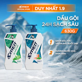 Dầu gội X-Men Clean & Fresh Sạch Sâu & Khoẻ Mượt 630g