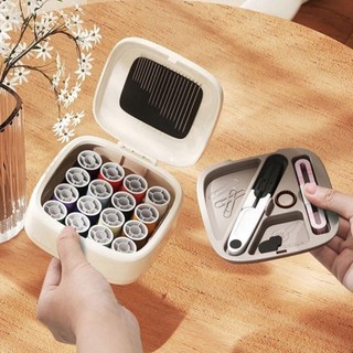 Hộp Kim Chỉ Mini Đa Năng 16 Cuộn Có Nam Châm – Bộ May Vá Gia Đình Tiện Lợi Du Lịch DIY