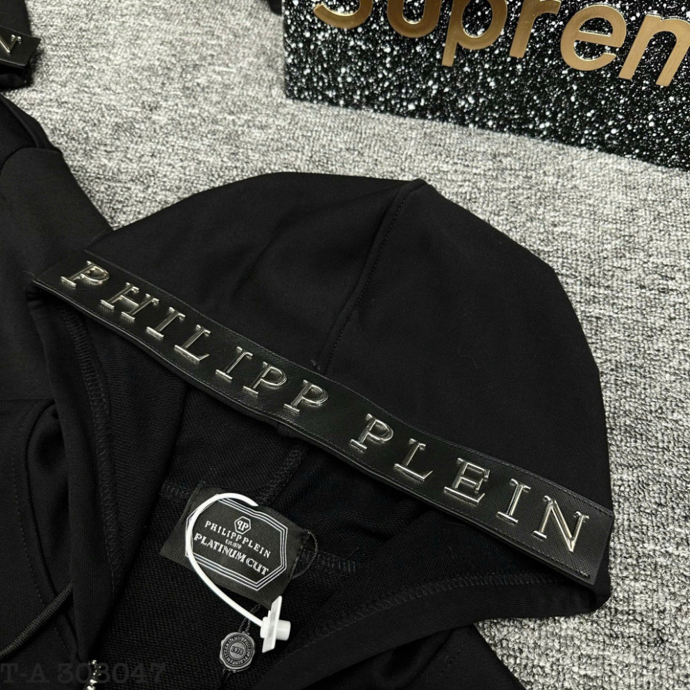 Áo Hoodie Philip Khóa Zip In Hình Hai Mặt Siêu Chất - Áo Hoodie Zip Nỉ Nam Thêu Họa Tiết Đầu Lâu Cực Chất New 2025