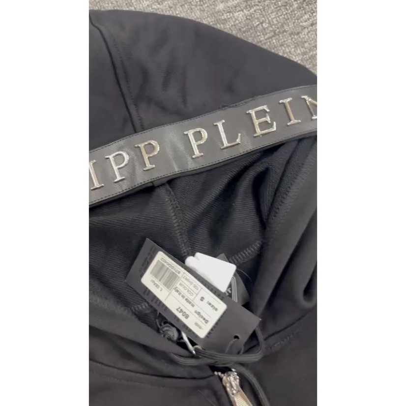 Áo Hoodie Philip Khóa Zip In Hình Hai Mặt Siêu Chất - Áo Hoodie Zip Nỉ Nam Thêu Họa Tiết Đầu Lâu Cực Chất New 2025