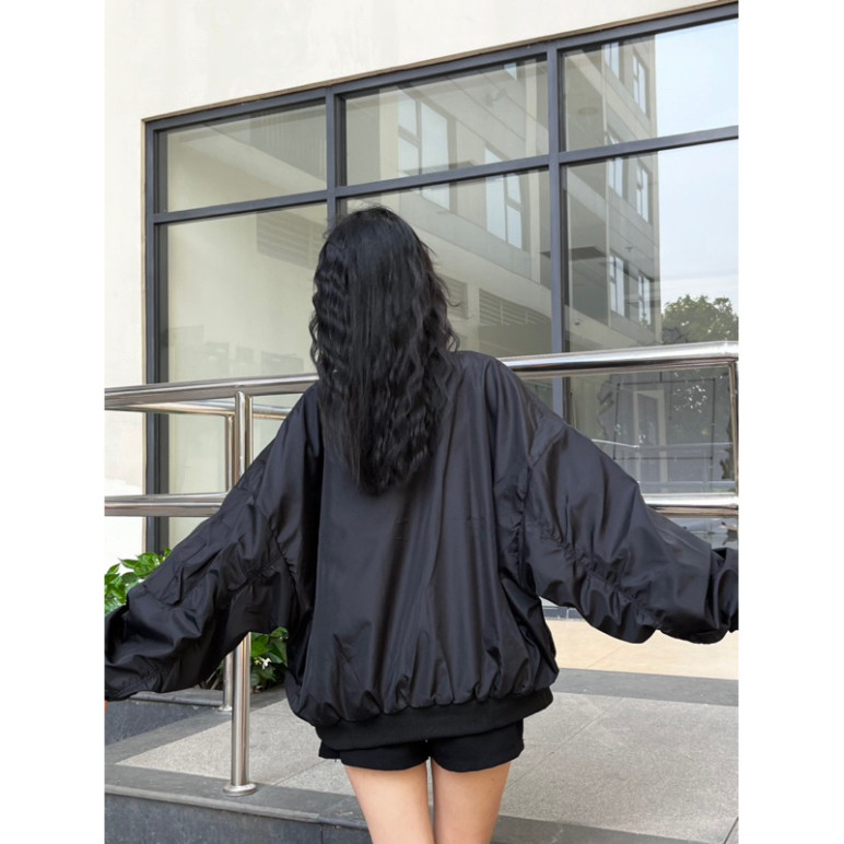 Áo Bomber Jacket Tay Nhún Nam nữ,hnn. New 2025