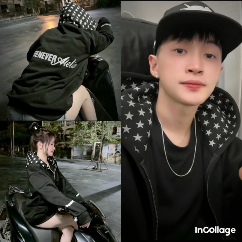 Áo Khoác Nỉ Hoodie Mũ SAO Form Boxy Mũ To Họa Tiết Sao Siêu Form Rộng Nam Nữ Unisex Siêu Đẹp Siêu Hot,HN New 2025