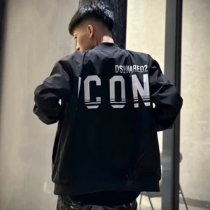 Áo Khoác Gió Bomber I.C.O.N Mẫu 2 Lớp Siêu Sịn - Áo Gió Nam Nữ Bờ Len Chính Hãng Logo Thêu Cao Cấp, Áo gió 2 lớp Unisex