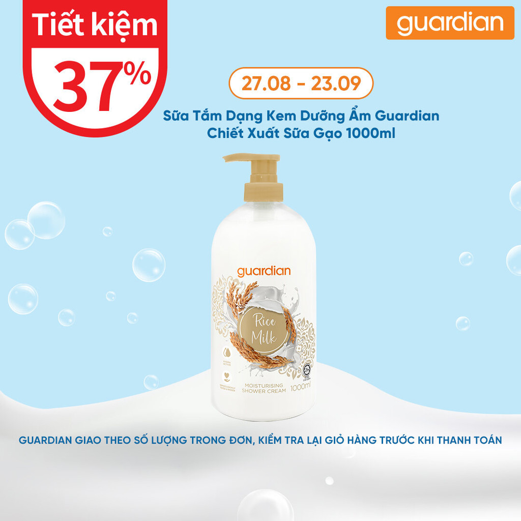 Sữa Tắm Dạng Kem Dưỡng Ẩm Guardian Essential Rice Milk Moisturising ...