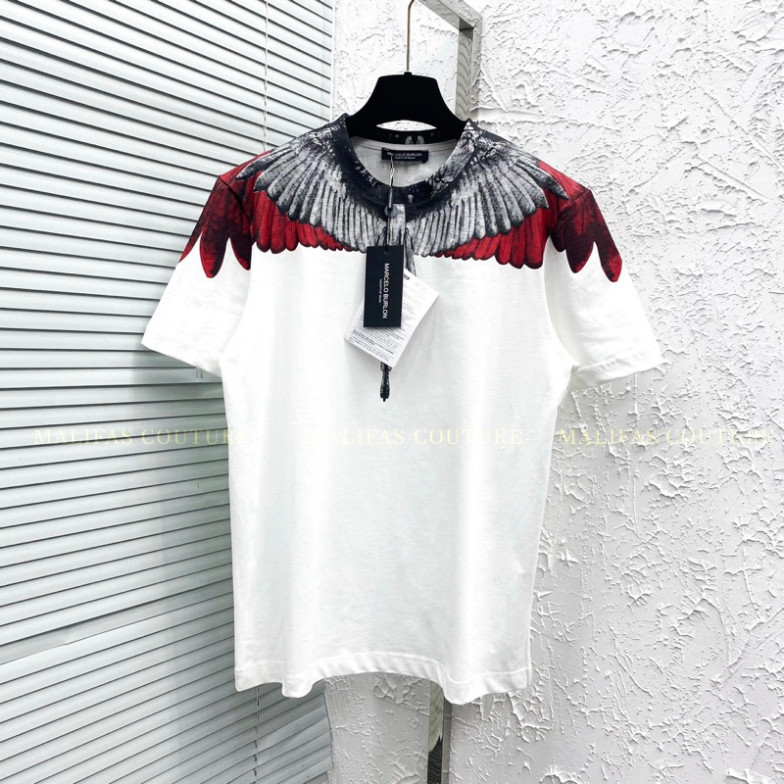 Áo Burlon Đại Bàng Tràn Cổ Cực Chất-Áo Phông Bulong Cánh Chim Cotton Lạnh Siêu Đẹp Nam Nữ New 2025