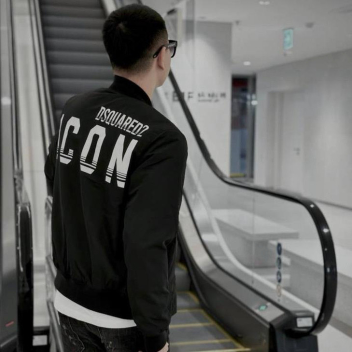 Áo khoác bomber DSQ2 ICON hàng 2 lớp khóa zip nam nữ-áo bomber ICON siêu đỉnh 2 lớp New 2025