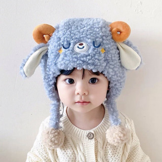 Mũ len hình cừu giữ ấm cho bé 6 tháng đến 3 tuổi, mũ bảo vệ tai cho bé trong mùa đông 🌸🌸🌸