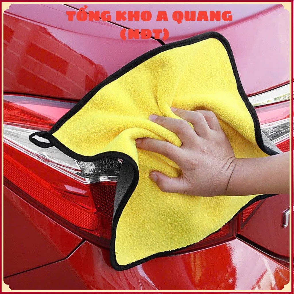[COMBO 10] KHĂN LAU VÀNG XÁM DÀY DẶN TIỆN DỤNG - Khăn Lau 30x30cm Vàng Xám Chuyên Dụng,Khăn Lau Xe Ô Tô Siêu Thấm 2 Mặt