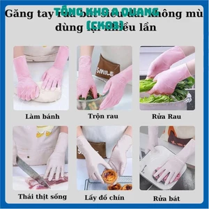 BAO TAY CAO SU NẤU ĂN TIỆN LỢI - Bịch 30 Găng Tay Tái Sử Dụng Đa Năng Rửa Bát,Túi Găng Tay Làm Bếp 30 Cái Siêu Dai