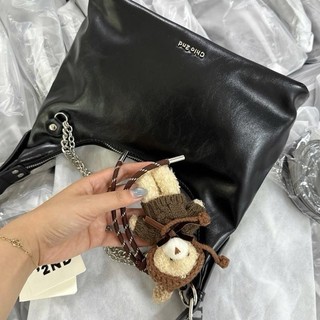 Chio 2nd- Tặng Charm - Bigsize túi Chio Da Trơn dáng Tote tặng kèm gấu byhalinh KN xích chio HS229