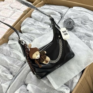 Chio 2nd- Tặng Charm - Bigsize túi Chio Da Trơn dáng Tote tặng kèm gấu byhalinh KN xích chio HS229