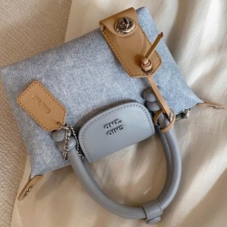 CHIO2ND - Túi Đeo Chéo Chio Denim Dáng Quai Xách