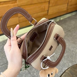 Toutou - Tặng Charm - Túi Đeo Chéo Canvas Dáng Trống