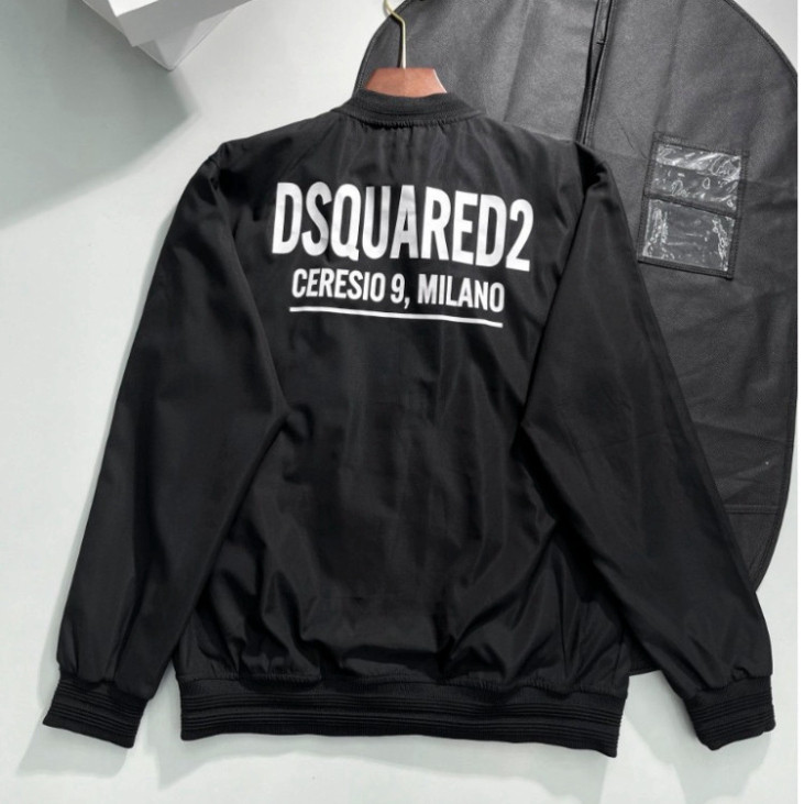 Áo Khoác Gió Nam Dsq In Chữ Trước Sau, Áo Gió Dsquared2 Milano Hot Trend, Áo Khoác Bomber Nam Boy Phố Bá Cháy New 2025