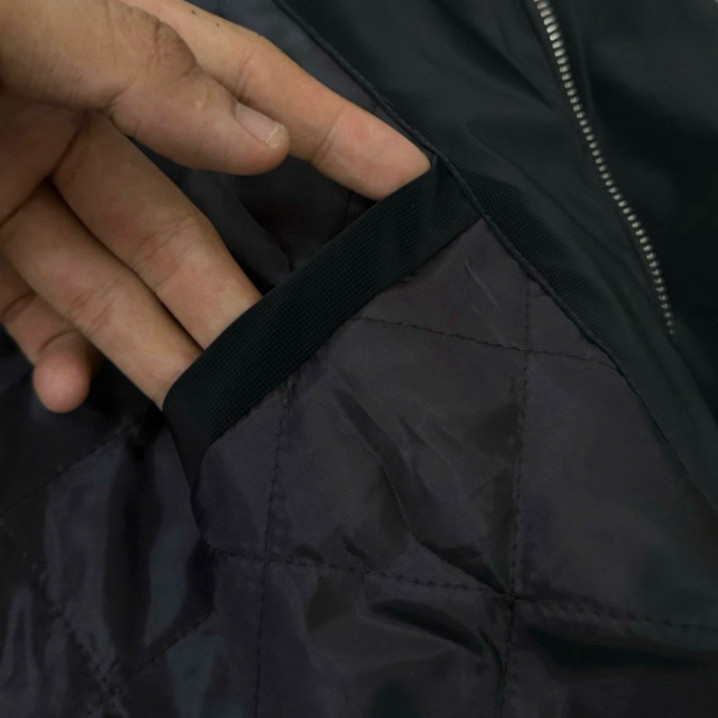 Áo Khoác Bomber Gió Nam Nữ RLX Thêu Logo Ngựa Chiến Binh Ngực - Áo Khoác Bomber Zip Bạc Dầy Dặn 2 Lớp Cao Cấp Boy Phố Ne