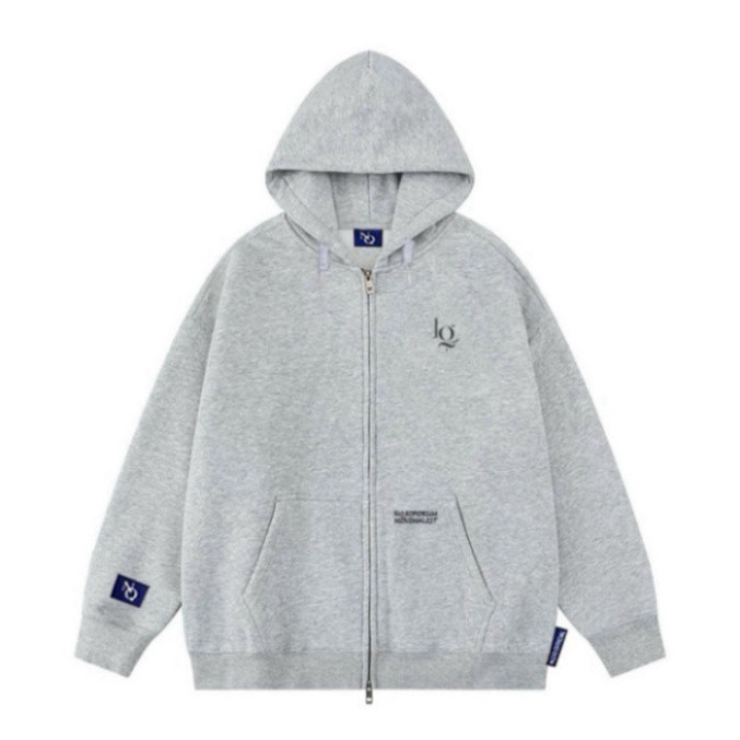 Áo Hoodie Zip Nỉ Bông Thêu Chữ NQ30AM Form Rộng Nam Nữ Unisex , Áo Khoác Nỉ Phong Cách Hàn Quốc New 2025