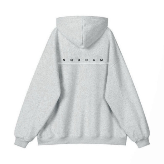 Áo Hoodie Zip Nỉ Bông Thêu Chữ NQ30AM Form Rộng Nam Nữ Unisex , Áo Khoác Nỉ Phong Cách Hàn Quốc New 2025