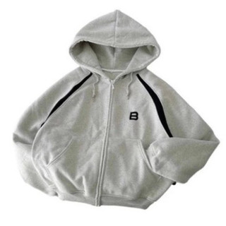 ÁO KHOÁC HOODIE ZÍP , HỌA TIẾT CHỮ B , THÍCH HỢP NAM NỮ FROM CHUẨN hot 2025 New 2025