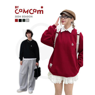 Áo Sweater By Cam Cam  Nỉ Lông Cáo Basic Mềm Mịn Dày Dặn Logo Mini Nam Nữ New 2025